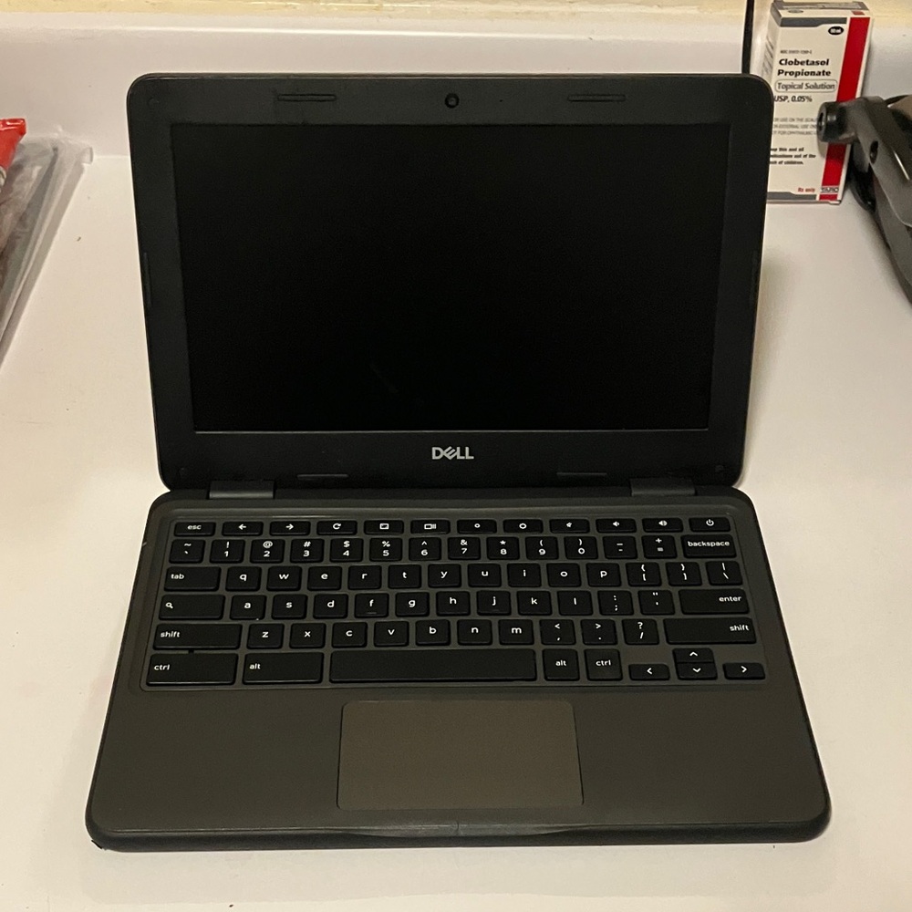Dell Gray Laptop with Black Keyboard